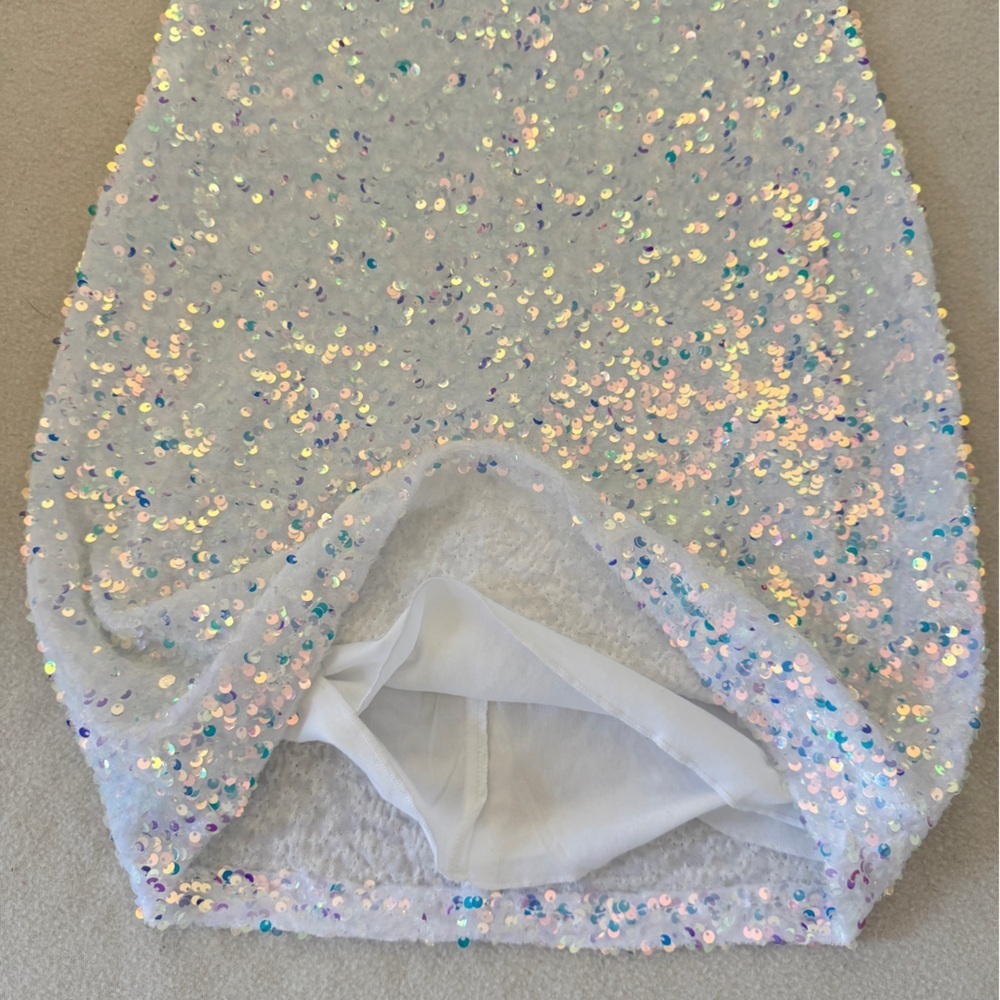 NWT Windsor Kathy Iridescent Sequin Mini Dress S - Picture 10 of 13